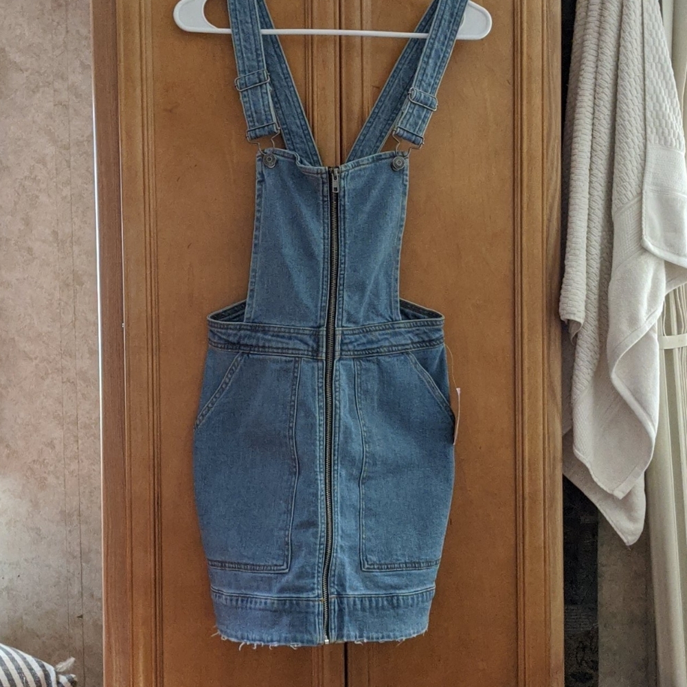 New❤️Wild Fable Zip Up Overall mini Dress sz XS